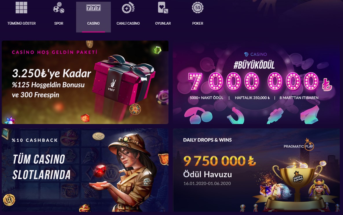 vbet Türk Casino Oyunları
